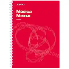 Material CUADERNO DE MÃSICA MEZZO ROJO ADDITIO REF. M10_RO